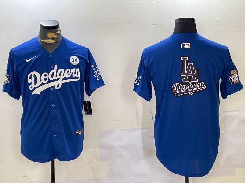 Men Los Angeles Dodgers Blank Blue Game 2024 Nike MLB Jersey style 11206->los angeles dodgers->MLB Jersey